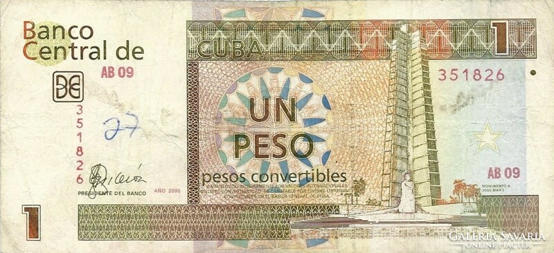 1 Convertible peso 2006 cuba