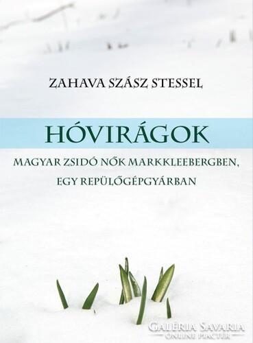 Zahava with Saxon stele: snow flowers