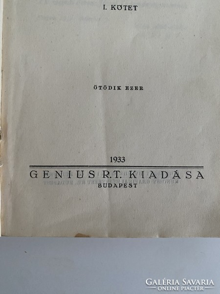 Móra Ferenc Aranykoporsó 1933 Genius Rt. Budapest Regény két kötetben