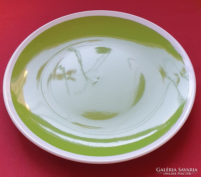 Green porcelain serving bowl plate Easter decoration
