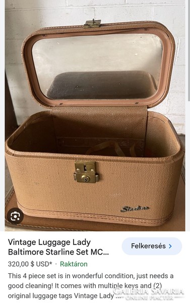 Luggagelo Italian vintage toilet bag case negotiable art deco design