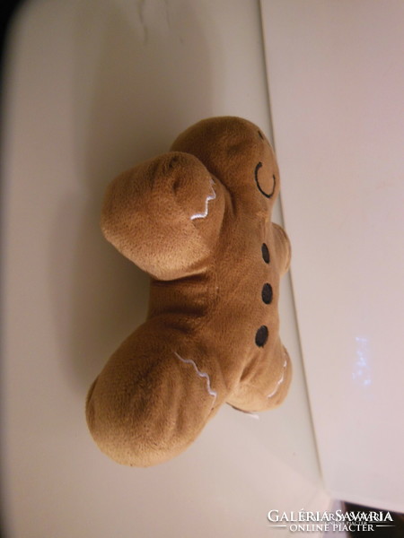 Gingerbread slippers - honey - 17 x 14 x 5 cm - plush - brand new - exclusive - German