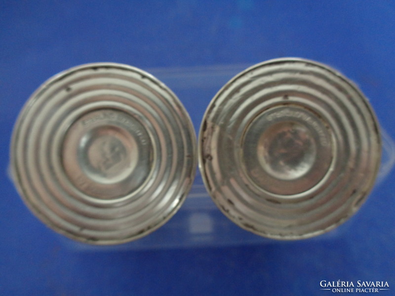 A pair of sterling silver spice holders, circa 1940