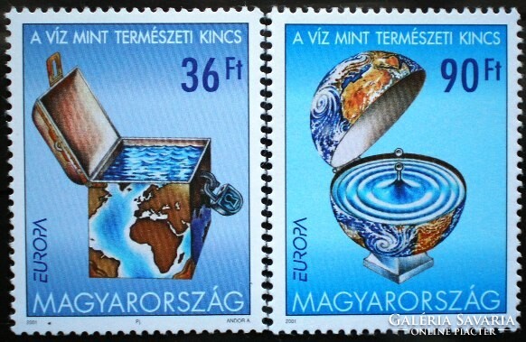 S4608-9 / 2001 europa : water as a national treasure stamp series postal clear