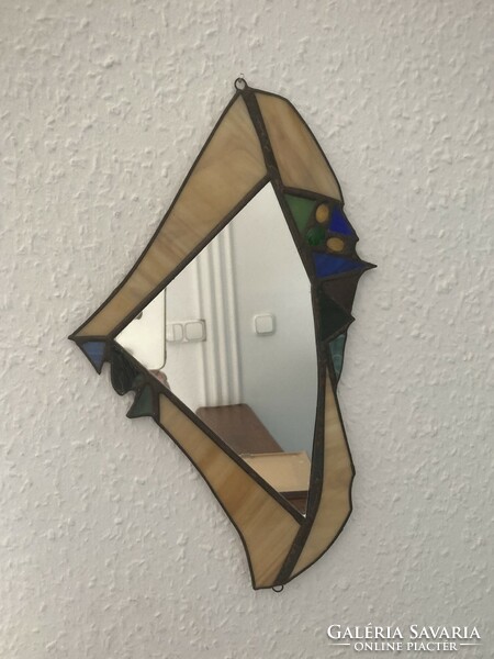 Tiffany style small wall mirror