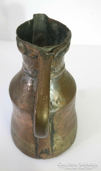 Antique 19th century Balkan water jug copper / brass 1800s