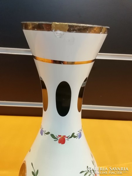 Czech peeled glass vase
