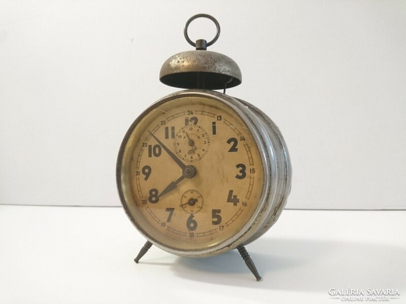 Antique haller mechanical alarm clock, made in Germany around the 1910s
