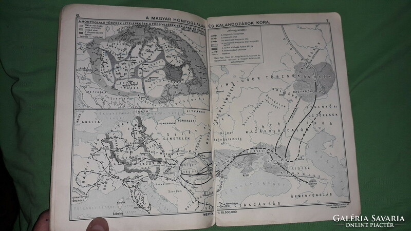 1931. Németh - koch : historical atlas i. Part of Hungary according to pictures Hungarian Geographical Institute rt