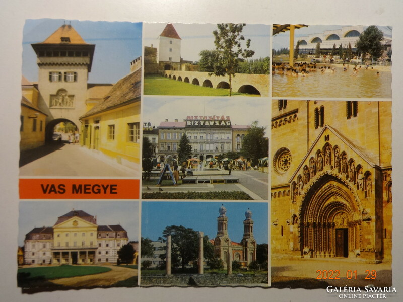 Old postcard: Vas county - Kőszeg, Sárvár, Bük, Körmend, Szombathely, Ják