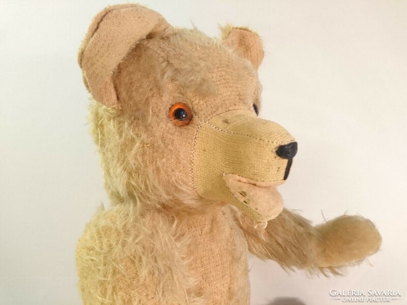 Eredeti antik német HERMANN teddy mackó az 1930-as évekből! Illeszett végtagok, Moher bunda