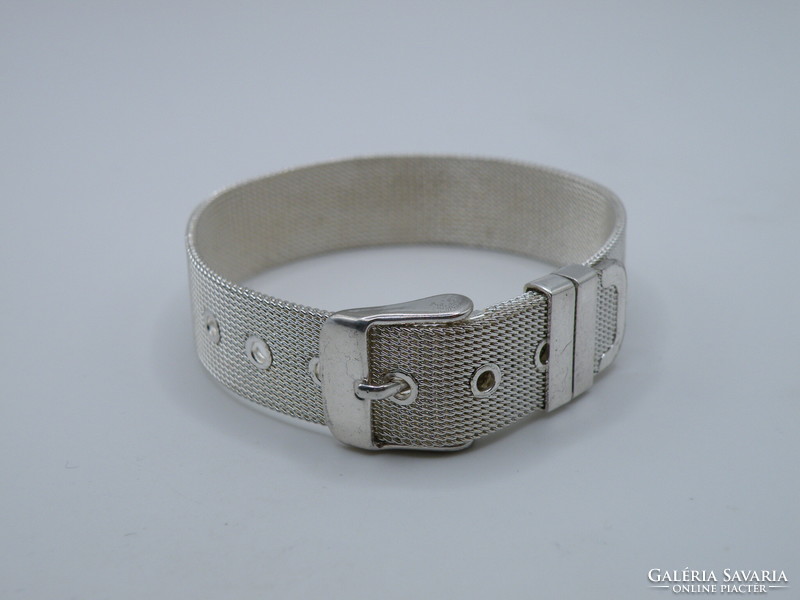 Uk0267 elegant 925 silver belt pattern bracelet