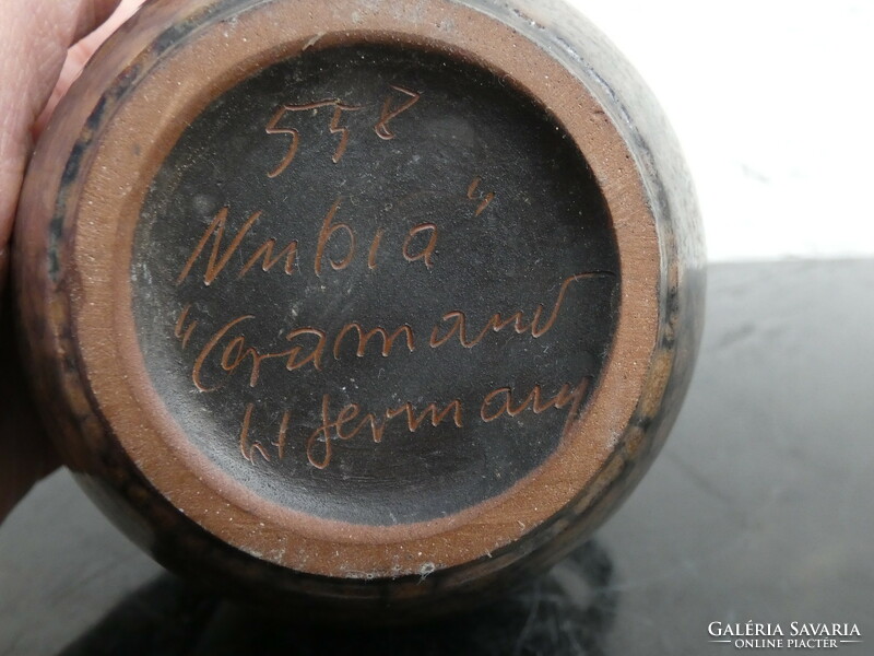 Ceramano ,,Nubia" 558 ritka, kiváló minőségű 1970-es évek vintage váza, Nyugat-Németország. WGP.