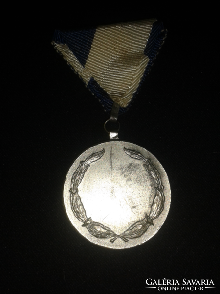 Old basketball sport medal on ribbon