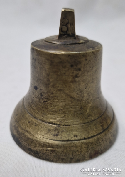 Antique copper bell, bell, in preserved condition 130 g.