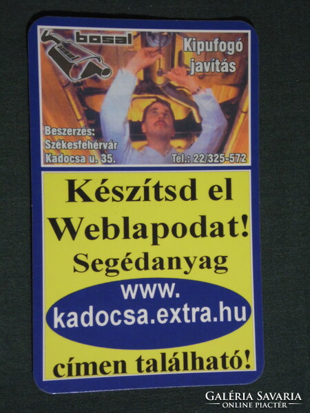 Card calendar, website support material Székesfehérvár, car mechanic, 2008, (6)