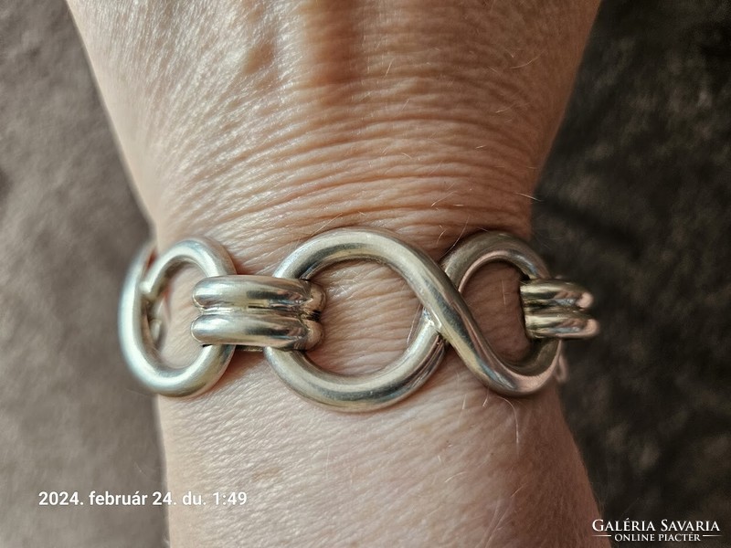 Silver bracelet with infinity sign, bracelet