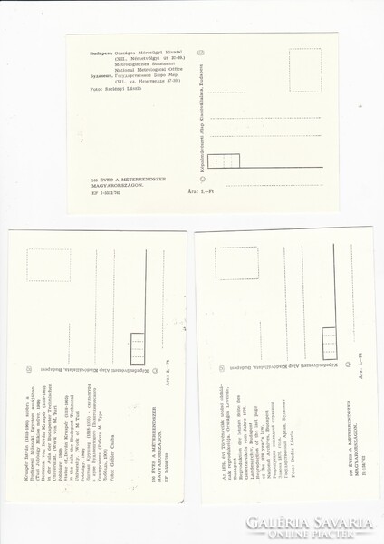 OMH Százéves a Méterrendszer Magyarországon - CM képeslapok 1976.