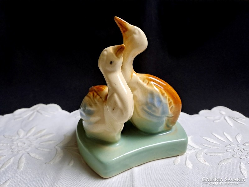 Marked porcelain special pair of ducks, ducks