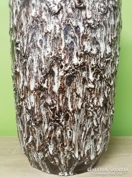 German glazed ceramic floor vase