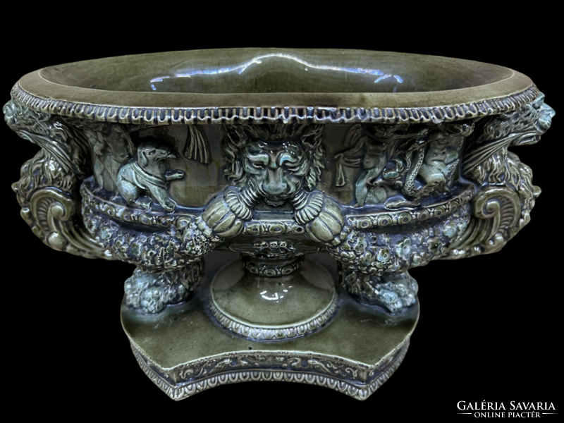 Fischer, stamped table center Budapest, late 19th century