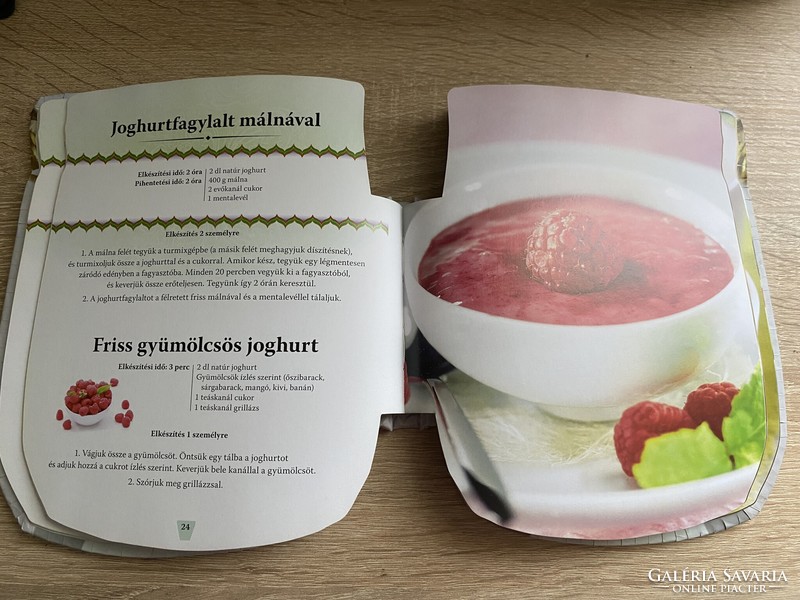 Shaped cookbook - yogurt - 40 simple recipes new