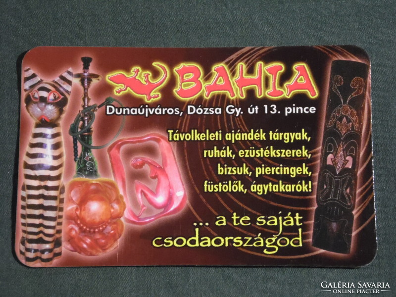Card calendar, Bahia Far East gift shop, Dunaújváros, 2008, (6)