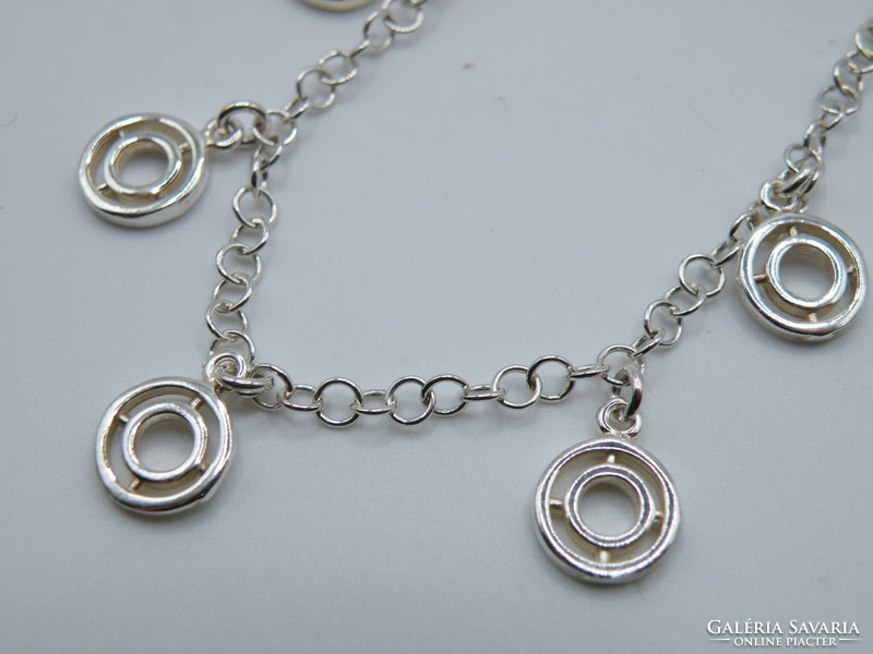 Uk0287 silver bracelet with circular charms 925
