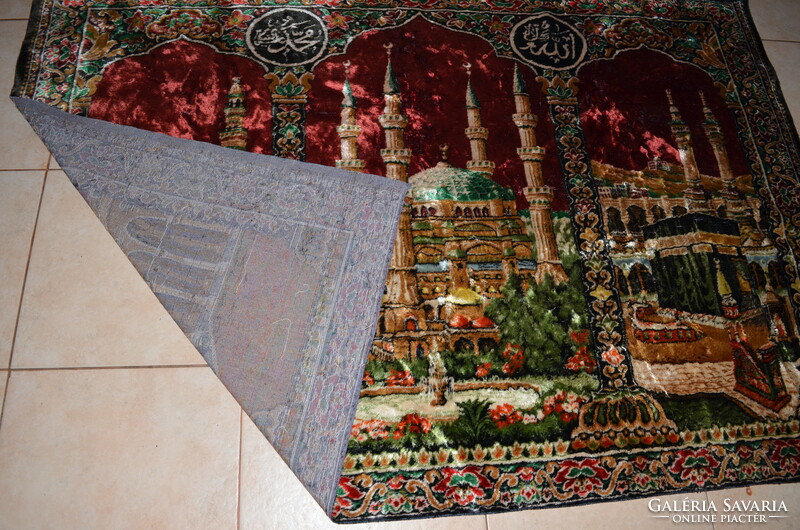 Nagy méretű selyem mokett falvédő / falikárpit  ( DBZ 00VI )