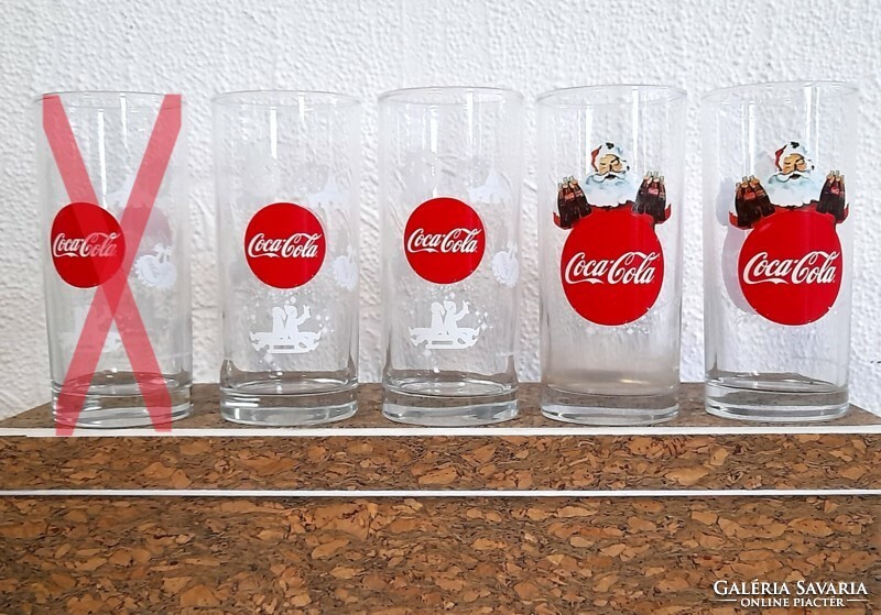 Coca cola Christmas tube glass