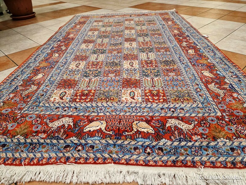 Animal Motif Iranian Baktyar 170x280 Hand Knotted Wool Persian Carpet bfz573