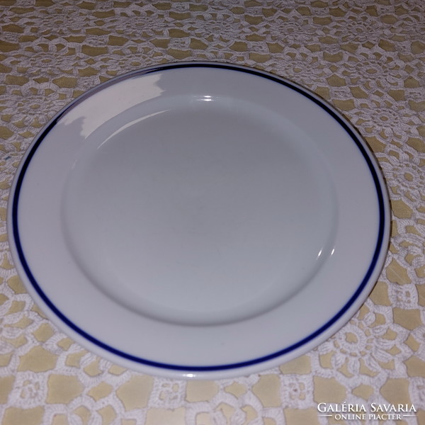 Alföldi porcelain, flat plate with blue stripes