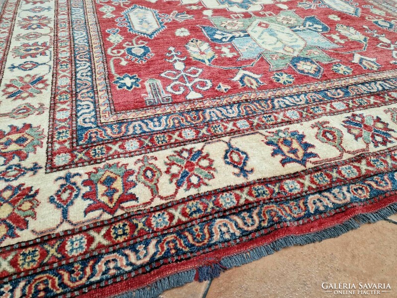 Afgán kazah ziegler minta 230x340 kézi csomós gyapjú perzsa szőnyeg BFZ576