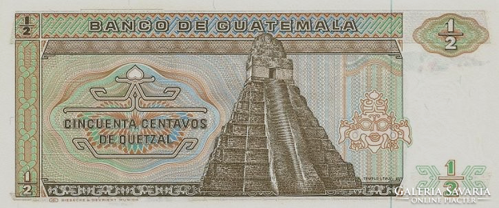 Guatemala  50 Centavos de Quetzal 1988 UNC