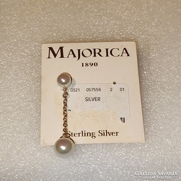 Original 1 Majorica pearl gold-plated silver earring pendant for pearl replacement