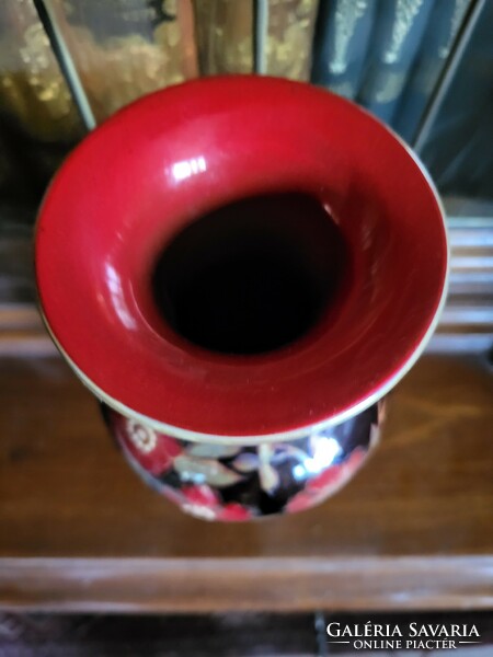 Zsolnay többtüzű szegfűs váza