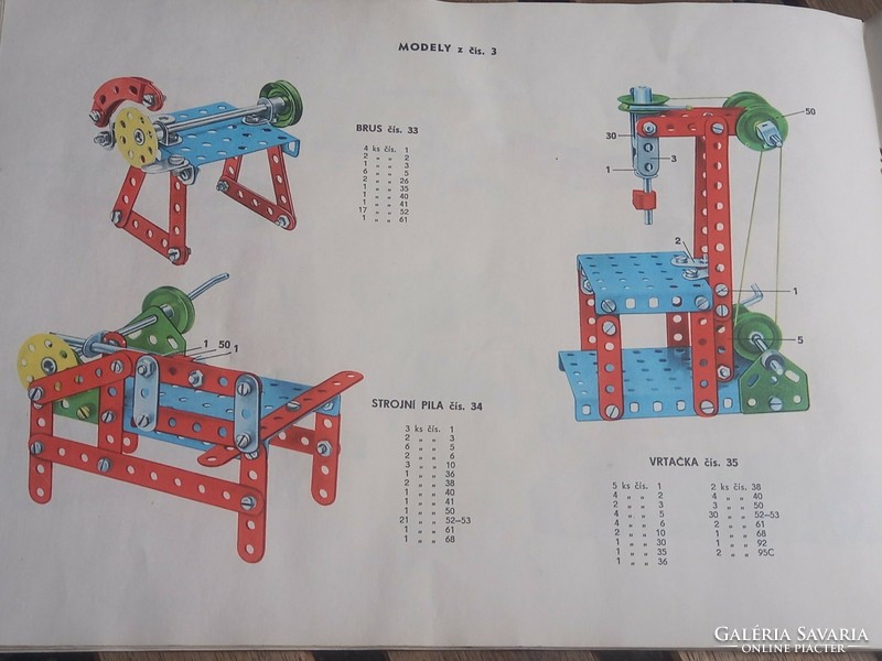 3 doboz midcentury retro gyerek építő játék, 3 fa tálca Märklin retro építő játék
