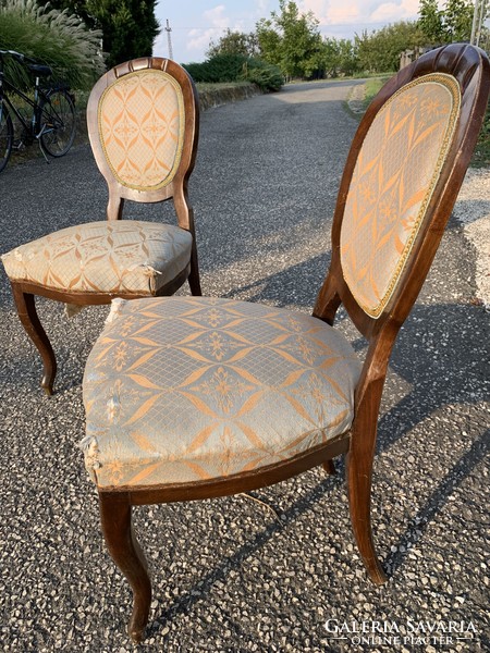 A pair of Viennese neobaroque chairs