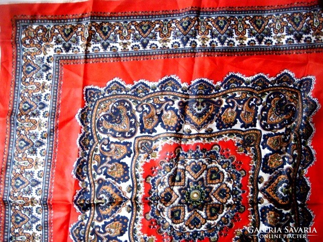 Silk scarf with classic elegant beautiful baroque pattern