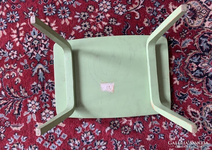 Toy doll furniture - relatively larger size - 1 table, 3 chairs, 1 bed
