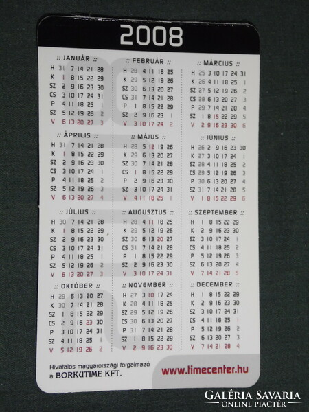 Card calendar, casio watch stores, Pécs, Budapest, Debrecen, Sopron, 2008, (6)