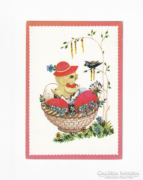 H:23 Easter greeting card in fine arts