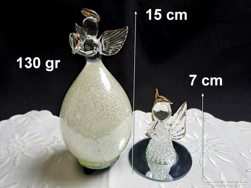 2 special crystal, glass angel eyes, decorative object