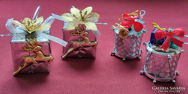 Christmas ornament, Christmas tree decoration, drum instrument, decoration accessory