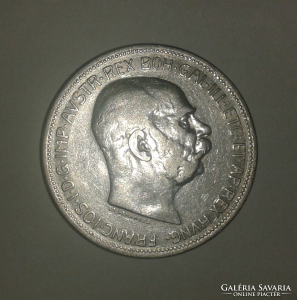 Silver f. József 2 crowns, 1912.