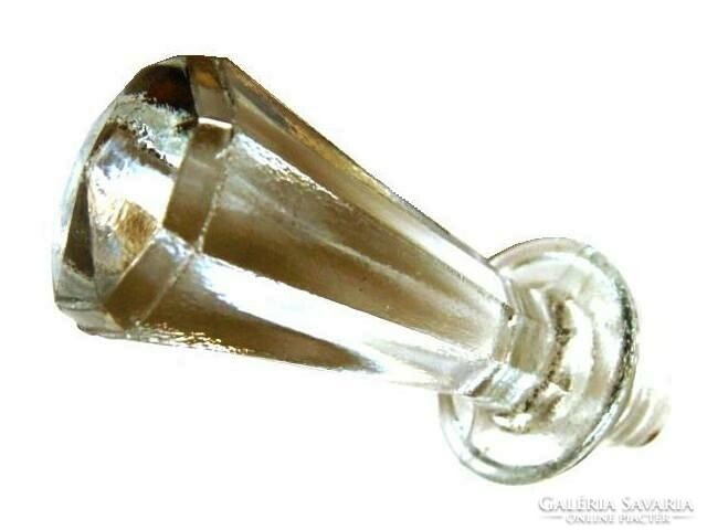 Csiszolt gyémánt csillogású kristály dugó, palack dísze