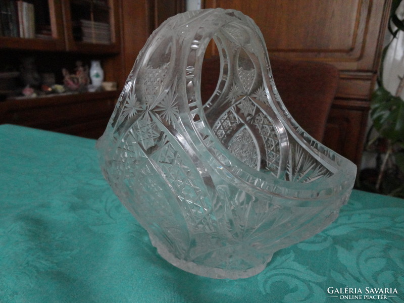 Polished glass basket