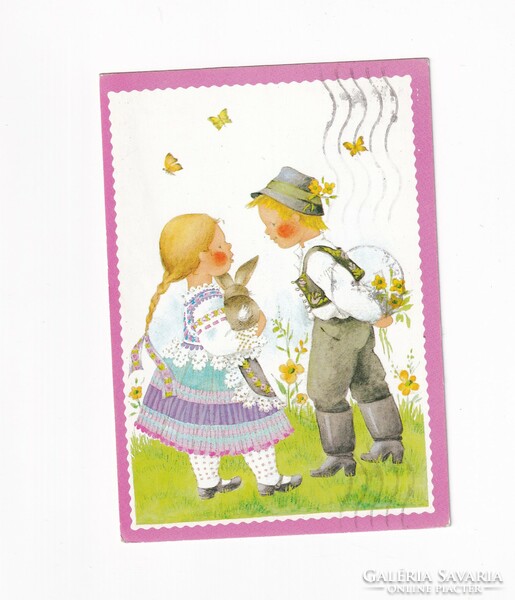 H:26 Easter greeting card in fine arts