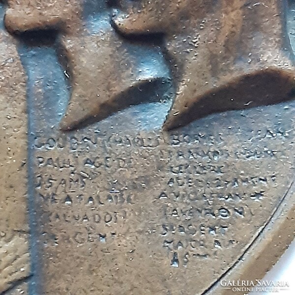 David d'angers: Silversmith of the Four Conspirators of la Rochelle (1844), bronze plaque