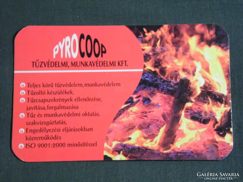Card calendar, pyro coop fire protection work protection, cegléd, 2008, (6)